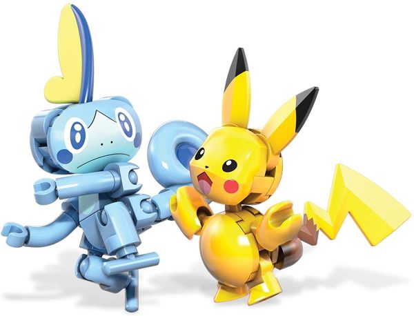 Mega Construx Pokemon Pikachu vs. Sobble Figure Building Set Online now