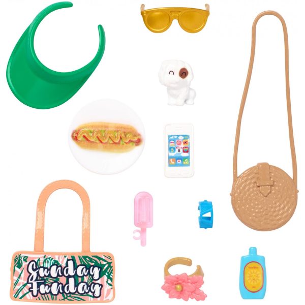 Barbie Accessories Pack With 11 Sunday Funday Storytelling Pieces For Cheap