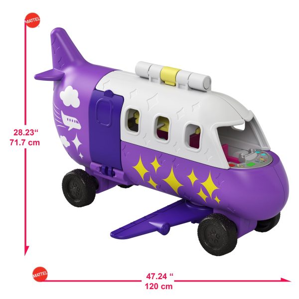 Polly Pocket Pollyville Airplane With Micro Doll and Accessories Supply