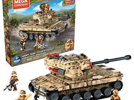 Mega Construx Army Tank Military Toy Building Set with Action Figure Sale