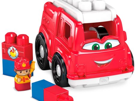 Mega Bloks First Builders Freddy Fire Truck, Building Toys for Toddlers (6 Pieces) For Cheap