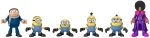 Imaginext Minions The Rise of Gru Figure Pack Set of 6 For Sale