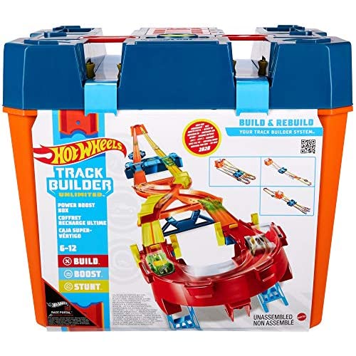 Hot Wheels Track Builder Unlimited Power Boost Box Playset Cheap