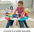 Fisher-Price 3-in-1 Baby Activity Center & Toddler Play Table, Spin & Sort, Navy Dashes on Sale