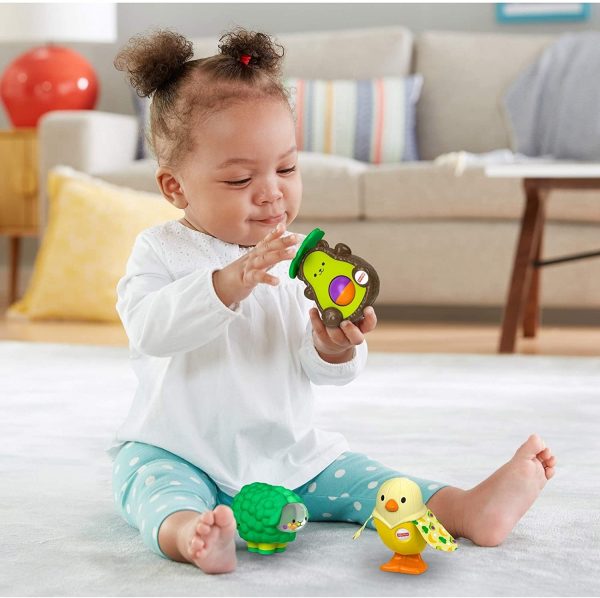 Fisher-Price Avocado Bat-at-Bear Mini Toy Ages 6m Online