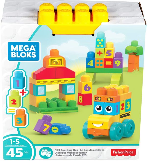 Mega Bloks Building Basics 123 Counting Bus Discount