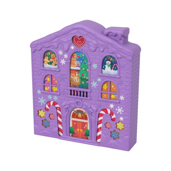 Polly Pocket Advent Calendar, Winter House Design, 4 Floors with 8 Rooms, 25 Surprises to Discover, Great for Ages 4 Years Old & Up on Sale