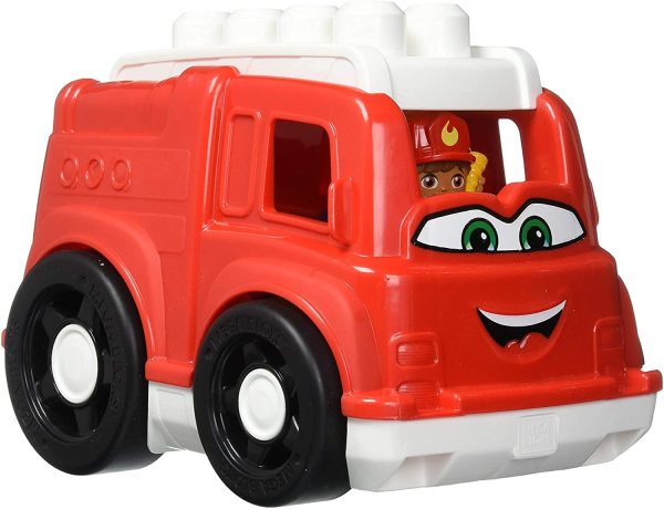 Mega Bloks First Builders Freddy Fire Truck, Building Toys for Toddlers (6 Pieces) For Cheap