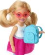 Barbie Chelsea Travel Doll Blonde with Puppy, Carrier and Accessories Online now