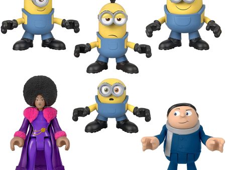 Imaginext Minions The Rise of Gru Figure Pack Set of 6 For Sale