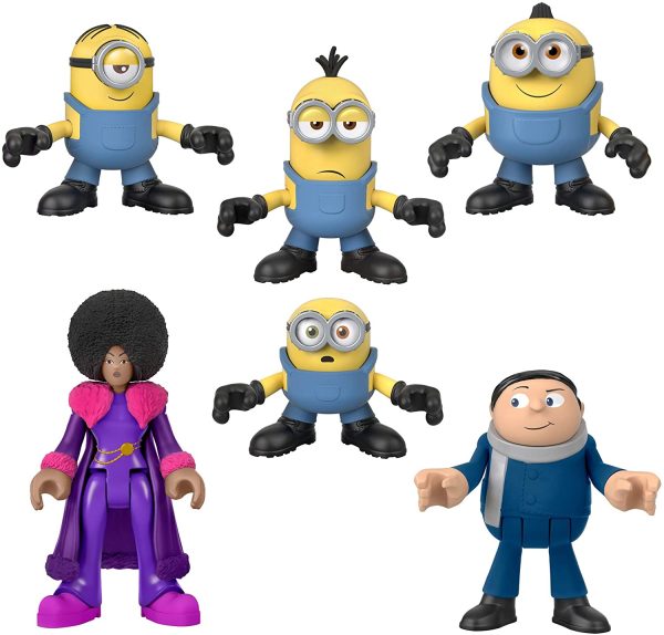 Imaginext Minions The Rise of Gru Figure Pack Set of 6 For Sale