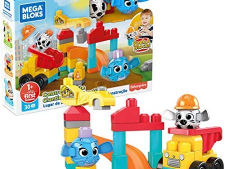 Mega Bloks Peek A Blocks Construction Site, 30 Pieces Sale