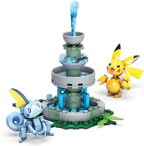 Mega Construx Pokemon Pikachu vs. Sobble Figure Building Set Online now