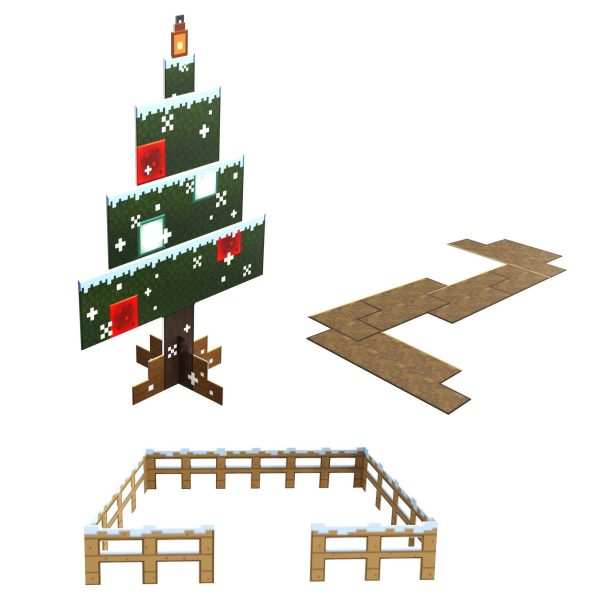 Minecraft Mob Head Minis Advent Calendar Featuring Pixelated Video-Game Character Figures with Giant Heads, Collectible Toy Gift for Fans Ages 6 Years & Older Supply