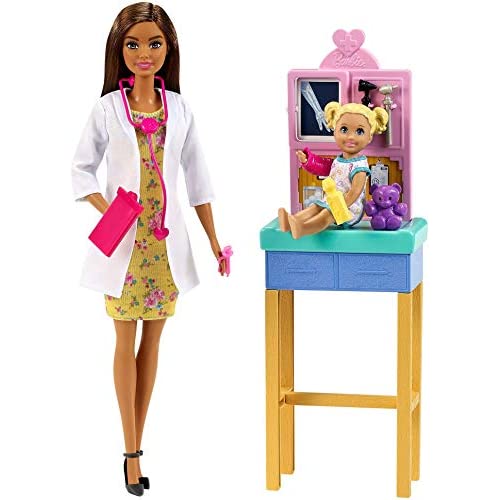 Barbie Pediatrician Playset Brunette Doll For Sale