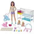 Barbie Nursery Playset with Skipper Babysitters Doll, Multicolor Online Hot Sale