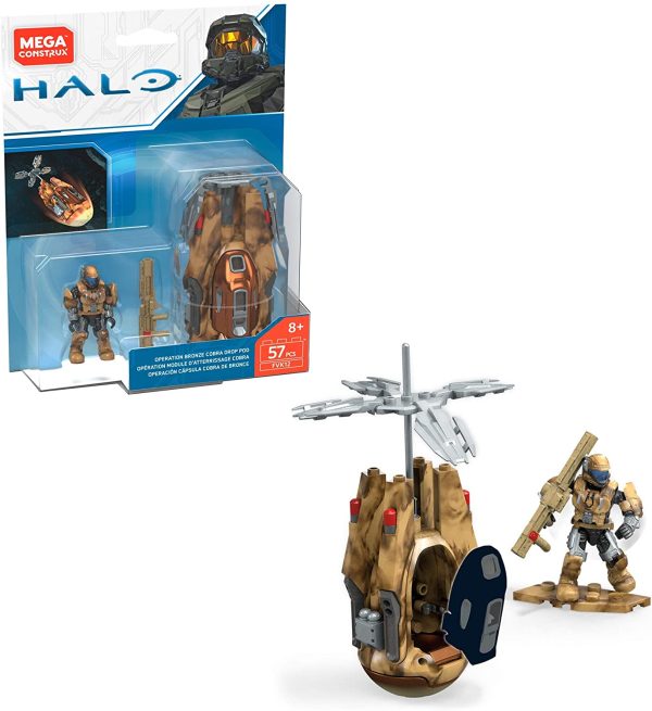 Mega Construx Halo Operation Bronze Cobra Drop Pod Construction Set Cheap