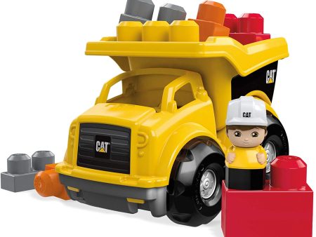 Mega Bloks CAT Lil  Dump Truck with Big Building Blocks Sale