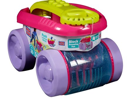 Mega Bloks Block Scooping Wagon Building Set Pink Cheap