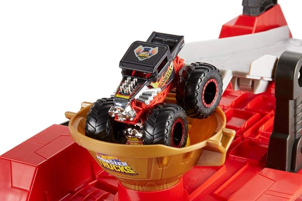 Hot Wheels Monster Trucks Downhill Race & Go Playset Online now