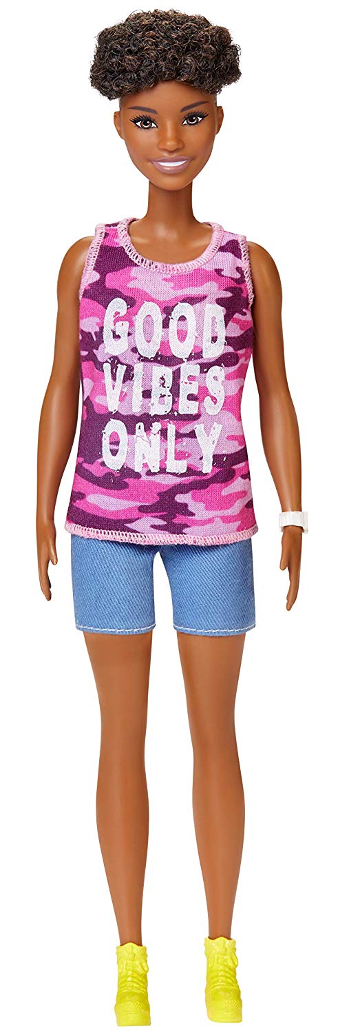 Barbie Fashionistas Doll with Short Curly Brunette Hair Online Hot Sale