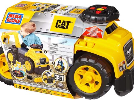 Mega Bloks CAT 3-in-1 Ride-On with Big Building Blocks Hot on Sale