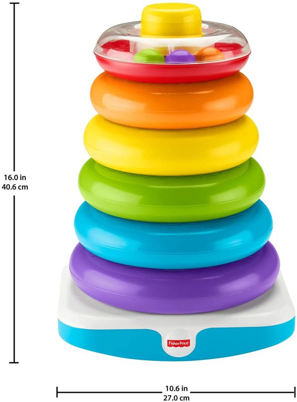 Fisher-Price Giant Rock-a-Stack with 6-Colorful Rings Online