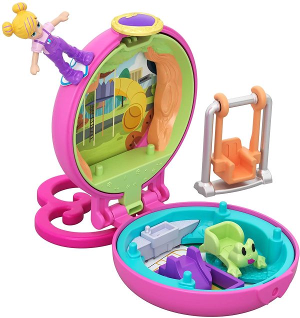 Polly Pocket Tiny Pocket Places Polly Playground Compact Online now