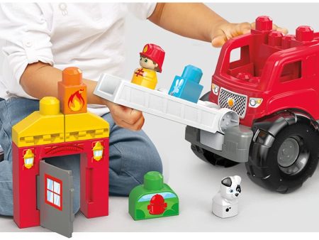 Mega Bloks Storytelling Fire Truck Rescue on Sale