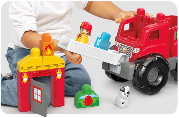 Mega Bloks Storytelling Fire Truck Rescue on Sale