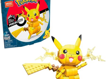 Mega Construx Pokemon Pikachu Figure Building Set with Battle Action Cheap