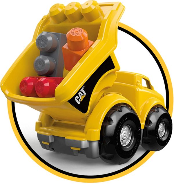 Mega Bloks CAT Lil  Dump Truck with Big Building Blocks Sale