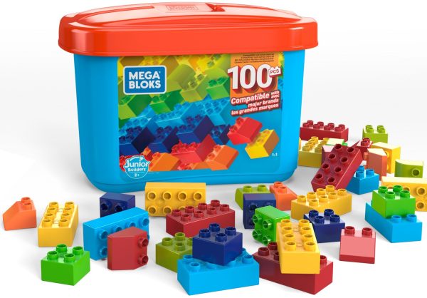 Mega Bloks Junior Builders 100 pieces Building Tub For Discount