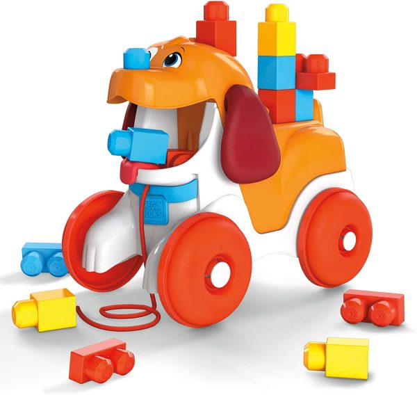 Mega Bloks Pull-Along Puppy Preschool Building Set with Block Pooping For Discount