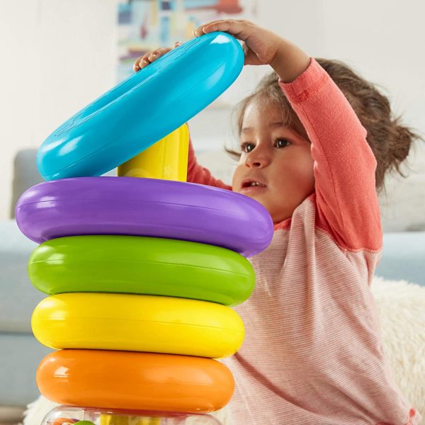 Fisher-Price Giant Rock-a-Stack with 6-Colorful Rings Online