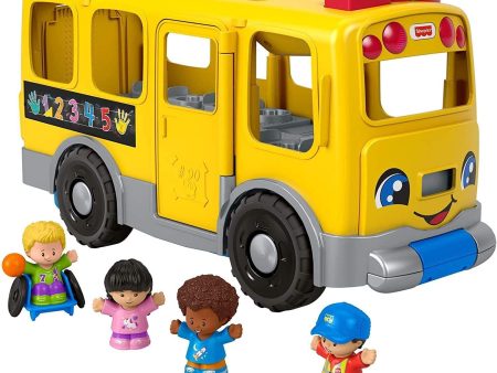 Little People Big Yellow School Bus Musical Pull Toy Fashion