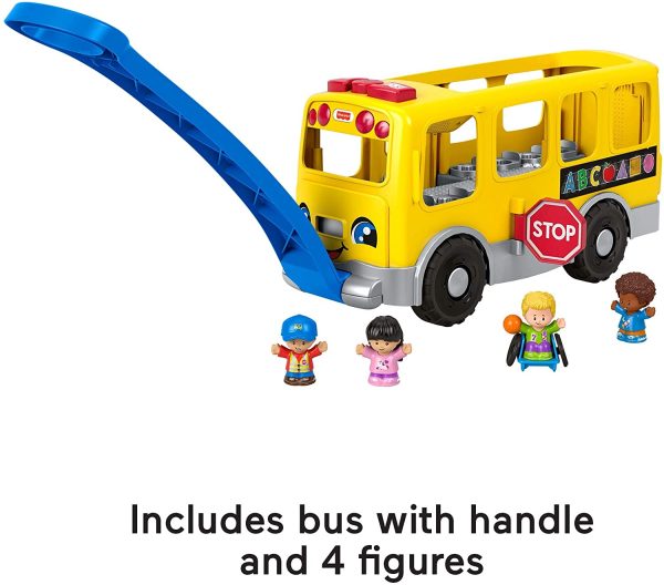 Little People Big Yellow School Bus Musical Pull Toy Fashion