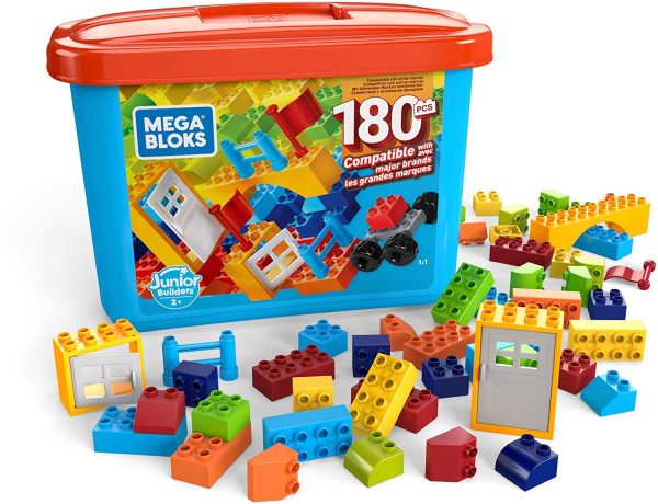 Mega Bloks Open-Ended Play Brick Box for Junior Builders Online Sale