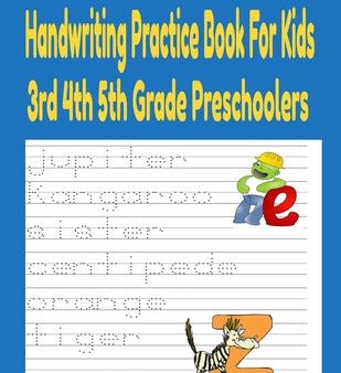 Handwriting Practice Books For Kids 3rd 4th And 5th Grade Preschoolers: Handwriting practice books for kids Preschool Writing Workbook Online Sale